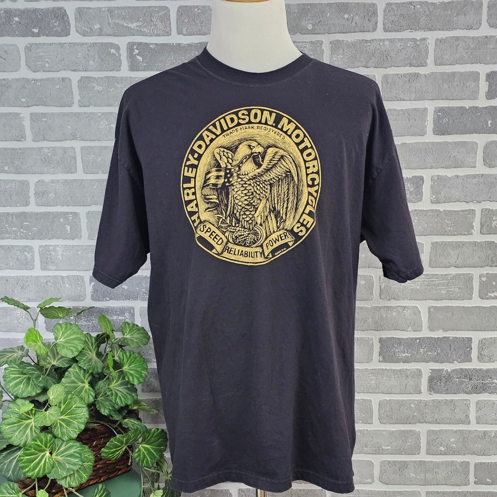 Vintage Harley Davidson Motorcycles T Shirt 2XL New River Gorge Hico WV 90's Y2K
